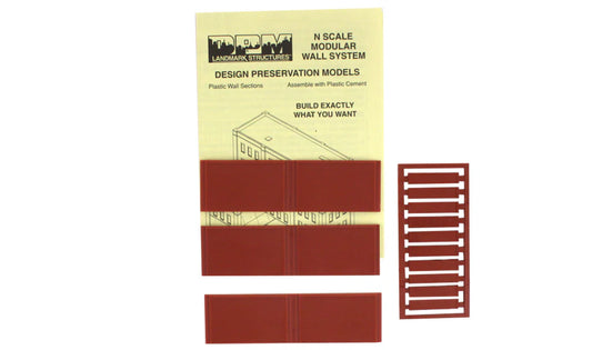 Woodland Scenics DPM N Scale 1 Story Blank Walls No. 60111