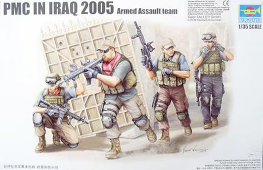 Trumpeter PMC In Iraq 2005 Armed Assault Team 1/35th Scale Model No. 00419