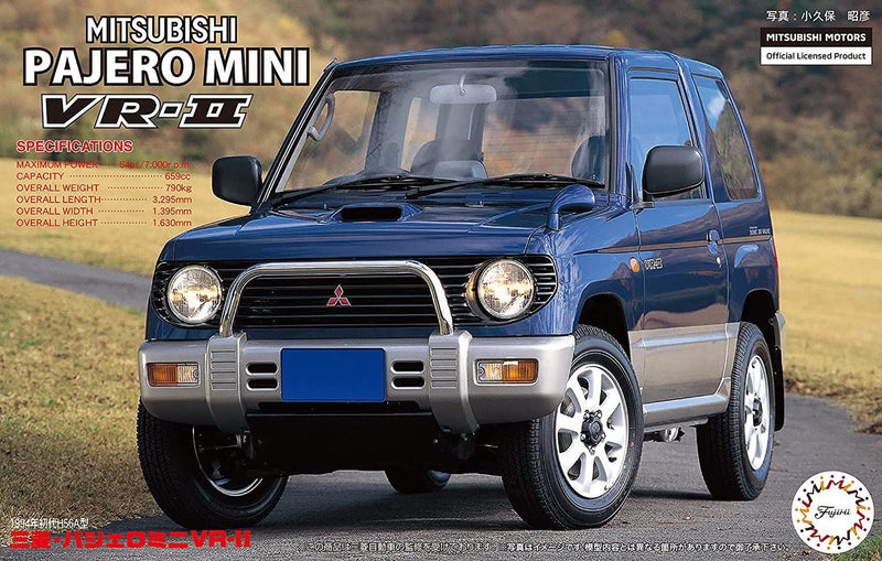 Fujimi Mitsubishi Pajero Mini VR-II 1994 1/24th Scale Plastic Car Model No. FUJMI046259