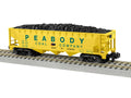 Gilbert American Flyer trains Peabody Coal 3Bay Hopper #6943 No. 2219323