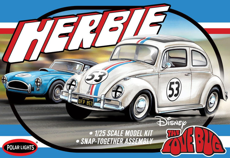 Polar Lights Herbie Beetle Model Kit 1:25 Scale – Snap Together No. PLL1005