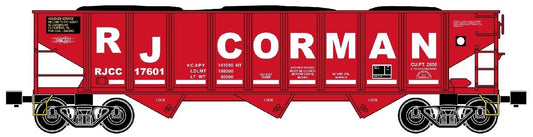 Ready Made Trains O Scale RJ Corman 3-Bay Coal Hopper Car No. RMT-66299-21