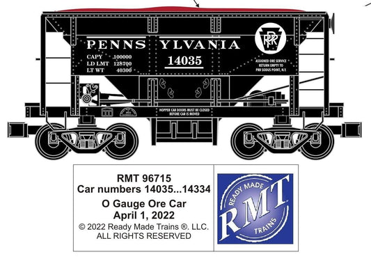 RMT O Scale Ore Car PRR