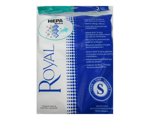 Royal Style S Vacuum Bags 2 Pack