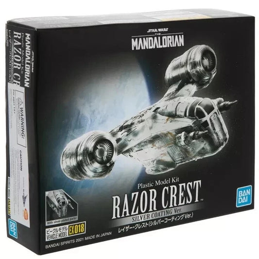 Bandai Star Wars The Mandalorian Razor Crest Plastic Model Kit Silver Coating Version EX018 No. 5061795