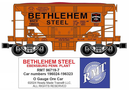 Ready Made Trains RMT O Scale Ore Car Bethlehem Steel Ebensburg