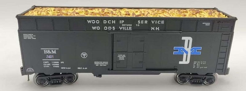Ready Made Trains RMT O Scale Woodchip Car B&M
