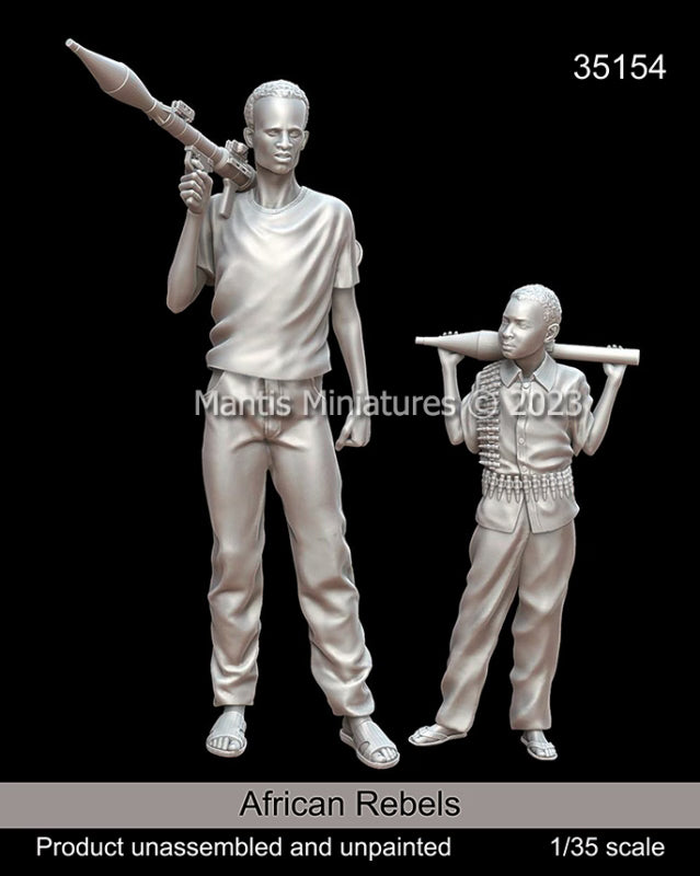 Mantis Miniatures African Rebels 1/35th Scale Model No. 35154