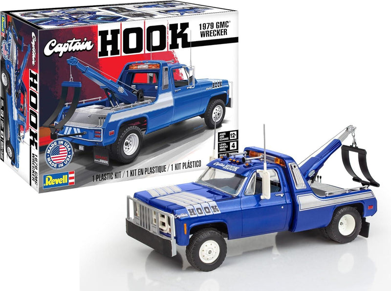 Revell 14590 1979 GMC Wrecker “Captain Hook” 1:25 Scale 57-Piece Skill Level 4 Model Building Kit