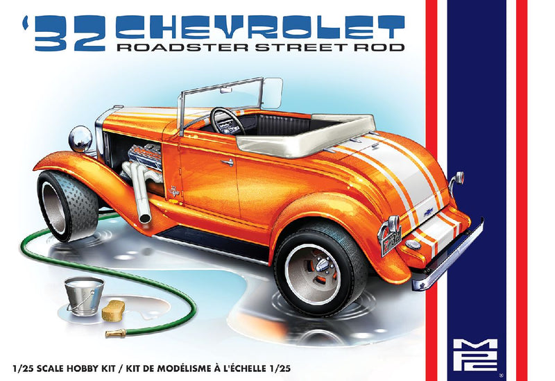 AMT 1932 Chevrolet Roadster Street Rod 1/25th Scale Plastic Car Model No. MPC1035