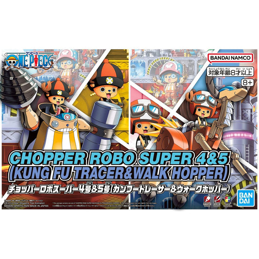 Bandai One Piece Chopper Robo Super 4&5 Kung Fu Tracer & Walk Hopper No. 5069906