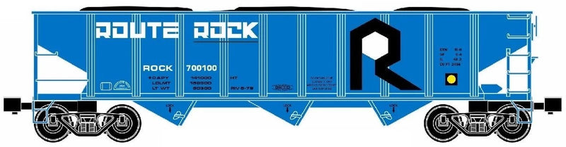 Ready Made Trains O Scale The Rock 3 Bay Coal Hopper No. RMT-66240
