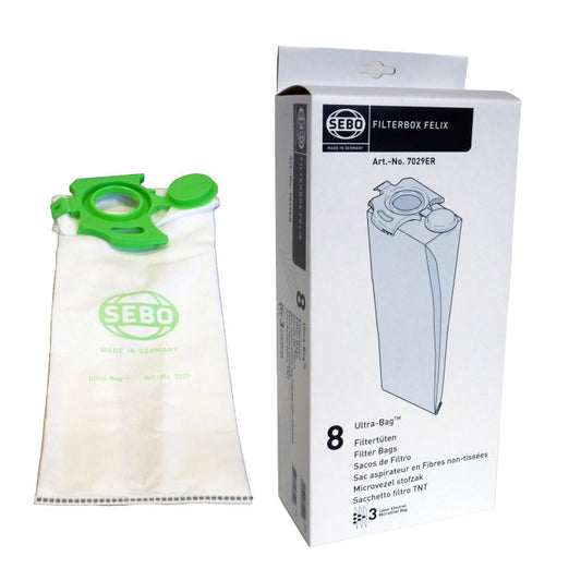SEBO AeraPure 8 Pack Vacuum bags No. 7029AM