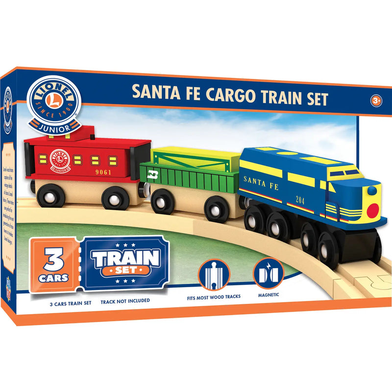 Lionel Jr. Santa Fe Cargo 3 Car Train Set