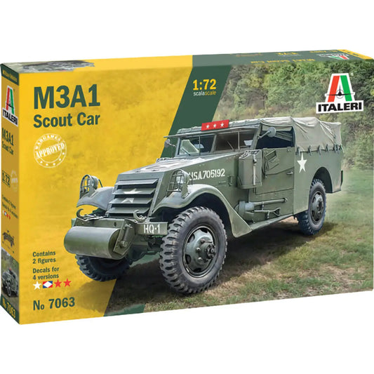Italeri M3A1 Scout Car Plastic Model Kit No 7063 1/72nd Scale
