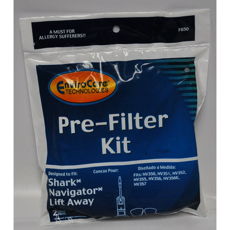 Shark Navigator Lift Away  F650 Pre Filter Kit