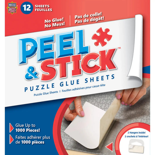 Master Pieces  Puzzle Glue Sheets - Hangers Included