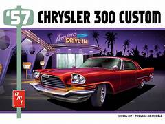 Skill 2 Model Kit 1957 Chrysler 300 Custom 1/25 Scale Model by AMT