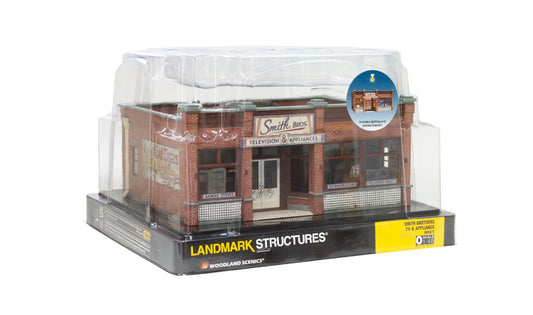 Woodland Scenics Landmark Structures O Scale Smith Brothers TV & Appliance NO. BR5873