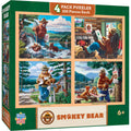 Master Pieces Smokey Bear 4-Pack 100 Piece Puzzles No.12122