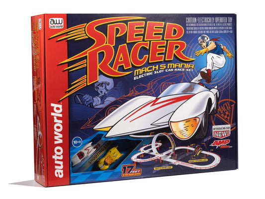Auto World Speed Racer Mach S Mania Electric Slot Car Race Set No. SRS361