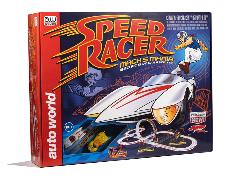 Auto World Speed Racer Mach S Mania Electric Slot Car Race Set No. SRS361