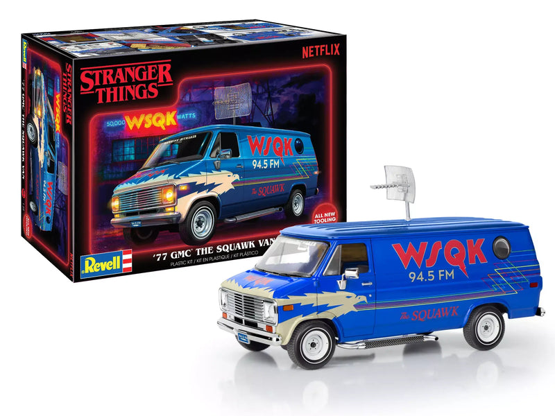Revell Stranger Things WSQK 94.5 1977 GMC The Squawk Van No. 14578