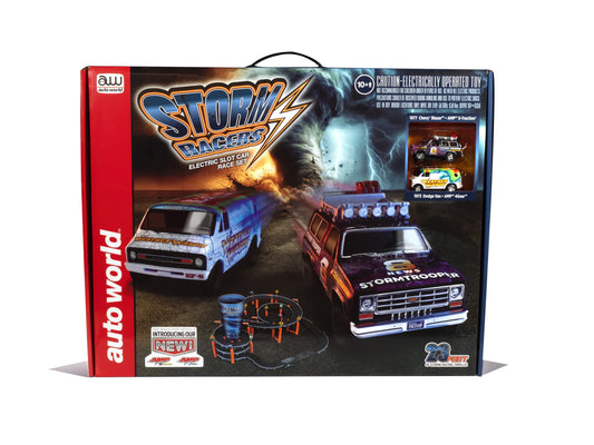 Auto World Storm Racers Electric Slot Car race Set No. SRS362