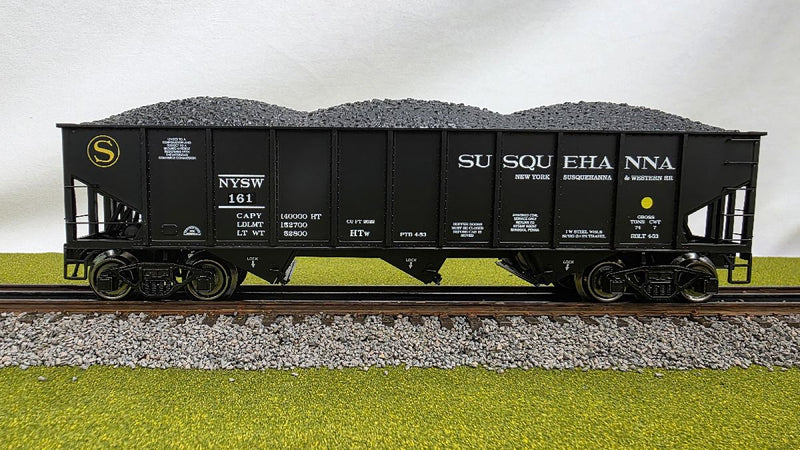 Ready Made Trains 3 Bay Hopper Susquehanna O Scale RMT66243