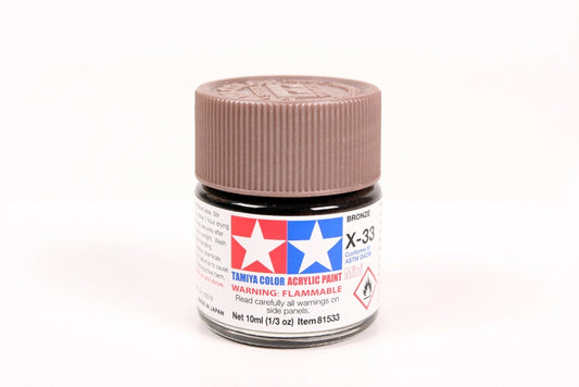 TAMIYA 81533 X-33 Bronze Acrylic Mini Paint 10 ml Bottle
