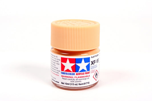 TAMIYA 81715 XF-15 Flat Flesh Acrylic Mini Paint 10 ml Bottle