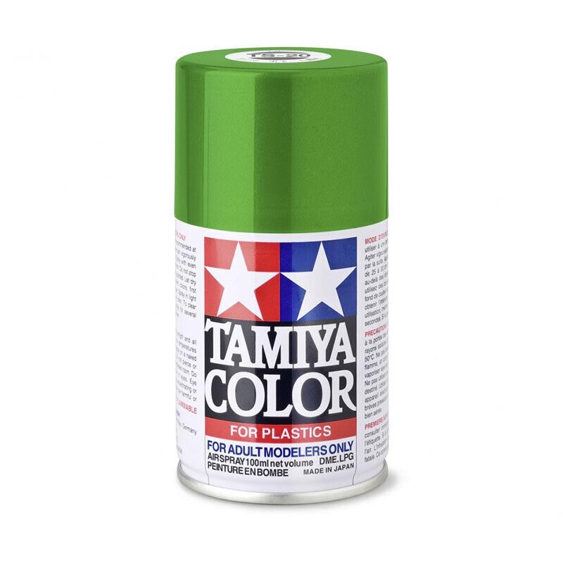 TAMIYA 85020 Farbe Ts-20 Metallic Grü̈n Glä̈nzend 100ml Spray