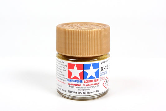 TAMIYA Acrylic Mini X12 Gold Leaf 1/3 oz
