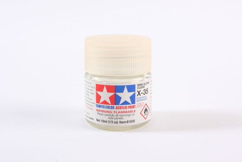TAMIYA Acrylic Mini X35 Semi Gloss Clear 10ml Bottle