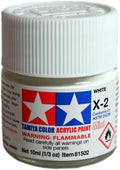 TamIYA Acrylic Mini X-2 White 10ml (1/3oz) Tam81502