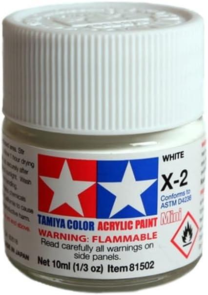 TamIYA Acrylic Mini X-2 White 10ml (1/3oz) Tam81502