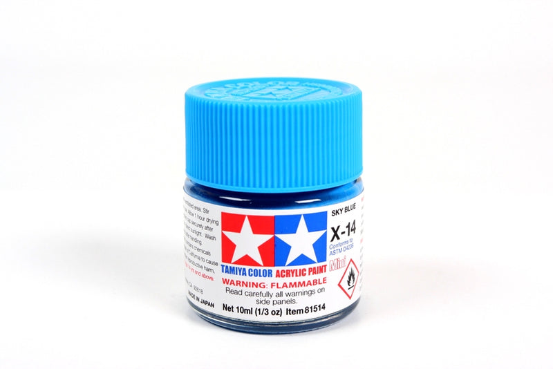 TamIYA Acrylic Mini X14 Sky Blue 1/3 oz