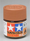 TamIYA Acrylic Mini X34 Metallic Brown Tam81534 Plastics Paint Acrylic