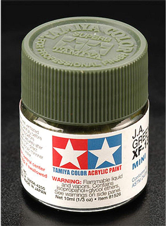 TamIYA Acrylic Mini XF13 J.A. Green Tam81713 Plastics Paint Acrylic
