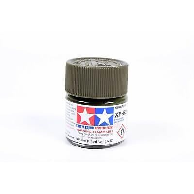 TamIYA Acrylic Mini XF62 Olive Drab Tam81762 Plastics Paint Acrylic