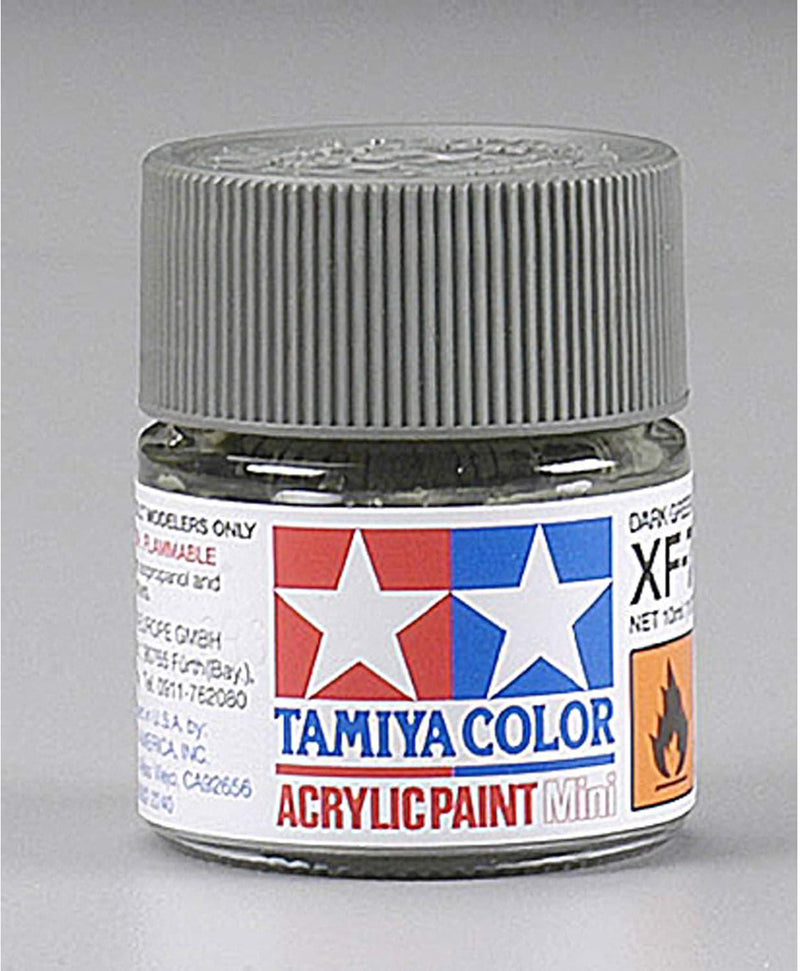 TamIYA Acrylic Mini XF73 Dark Green 10ml Tam81773 Plastics Paint Acrylic