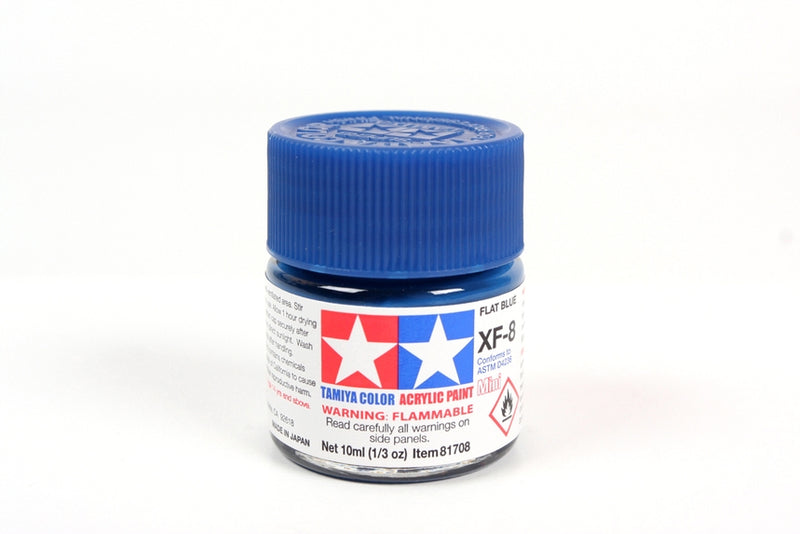 Tamiya 81708 Flat Blue Mini Acrylic Matte Finish