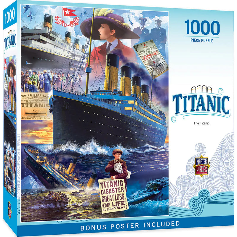 Master Pieces Titanic Collage - 1000 Piece Puzzle No. 60344