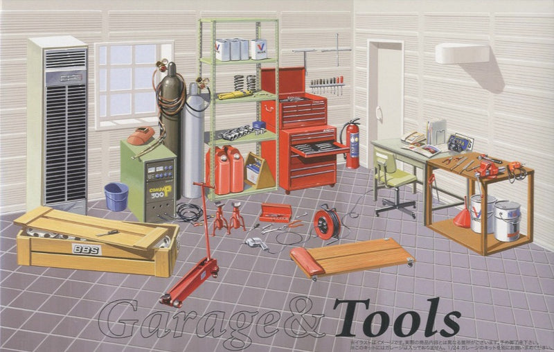 Fujimi Garage & Tools 1/24th Scale Plastic Model Kit No. 2