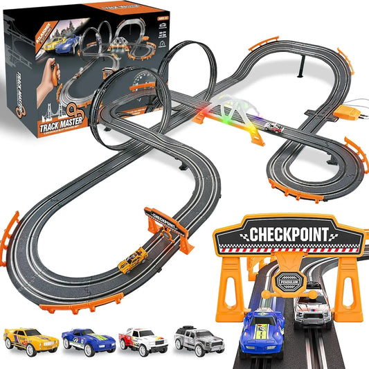 Atlasonix Track Master 1:64th Scale Slot Race Car Set No. SLTCR4