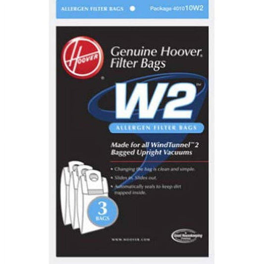 Type W2 Allergen Hoover Bags. 3 Pack OEM