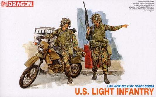 DML U.S/ Light Infantry Elite Force1/35th Scale Plastic Model No. 3009-03