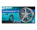 Aoshima Varianza F25 20 inch 1/24th Scale Plastic Car Model 4 Pack Wheels & Rims No. AOS05383