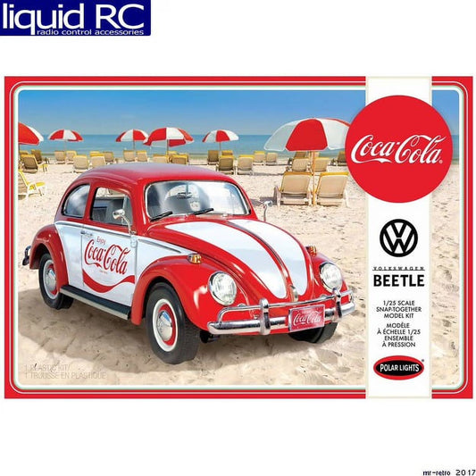 Polar Lights Coca Cola Volkswagen Beetle 1:25th Scale plastic Model Snap Together No. POL960M