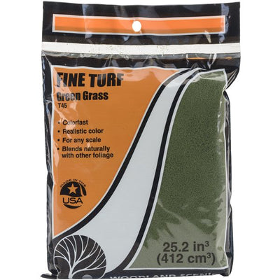 Woodland Scenics Turf 18 to 25.2 Cubic Inches-Green Grass T45